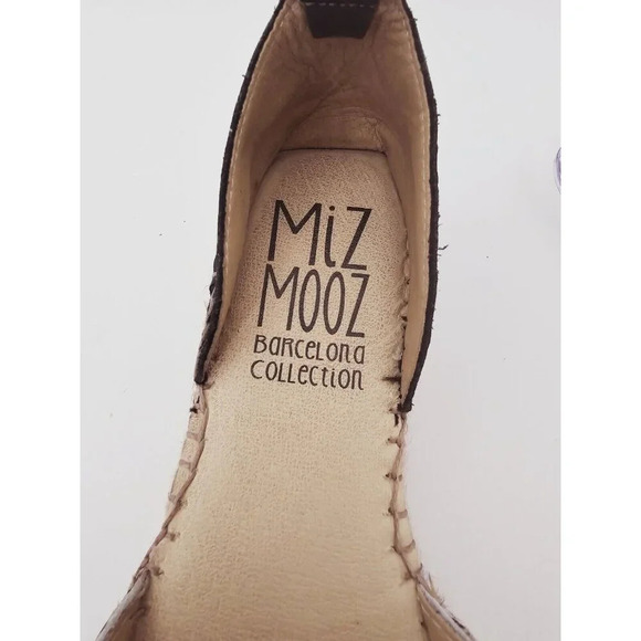 Miz Mooz Adonis Leopard Cheetah Raffia Espadrille Loafer Flats Shoes 38 7.5 8 - Picture 7 of 9